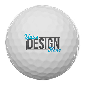 Custom Logo Golf Balls - White