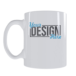 11 oz White Design Your Own Ceramic Coffee Mug