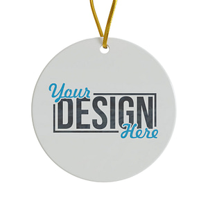 2.75 inch Ceramic Ornament Design Your Own
