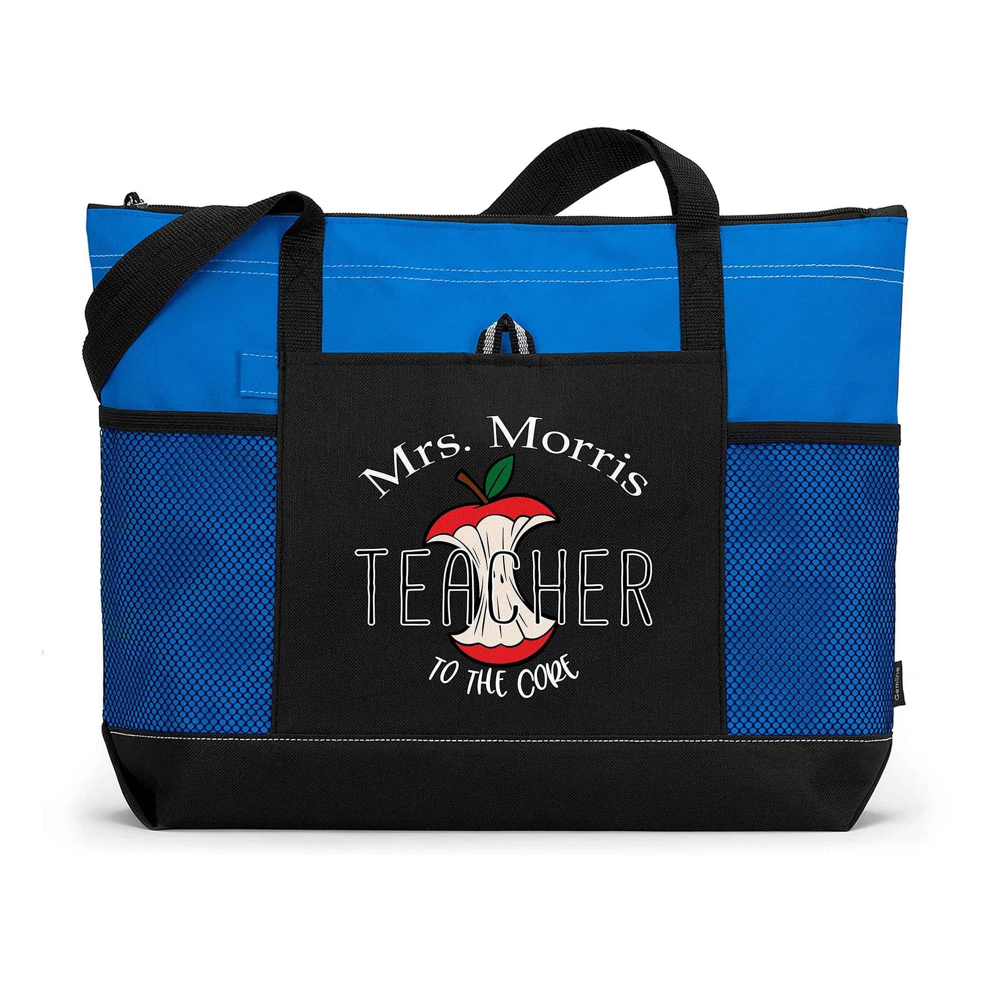 Embroidered tote bags for teachers discount