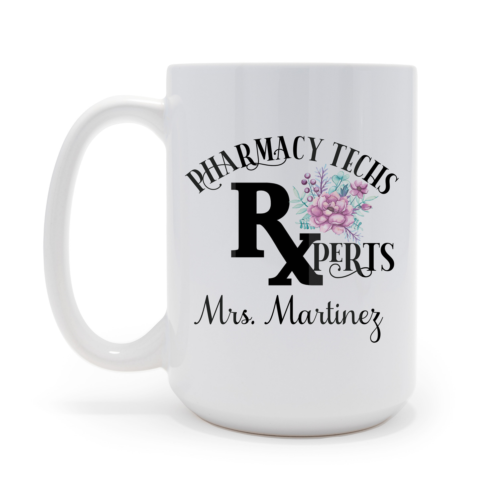 Name & Initial Personalized Coffee Mug - 15oz White