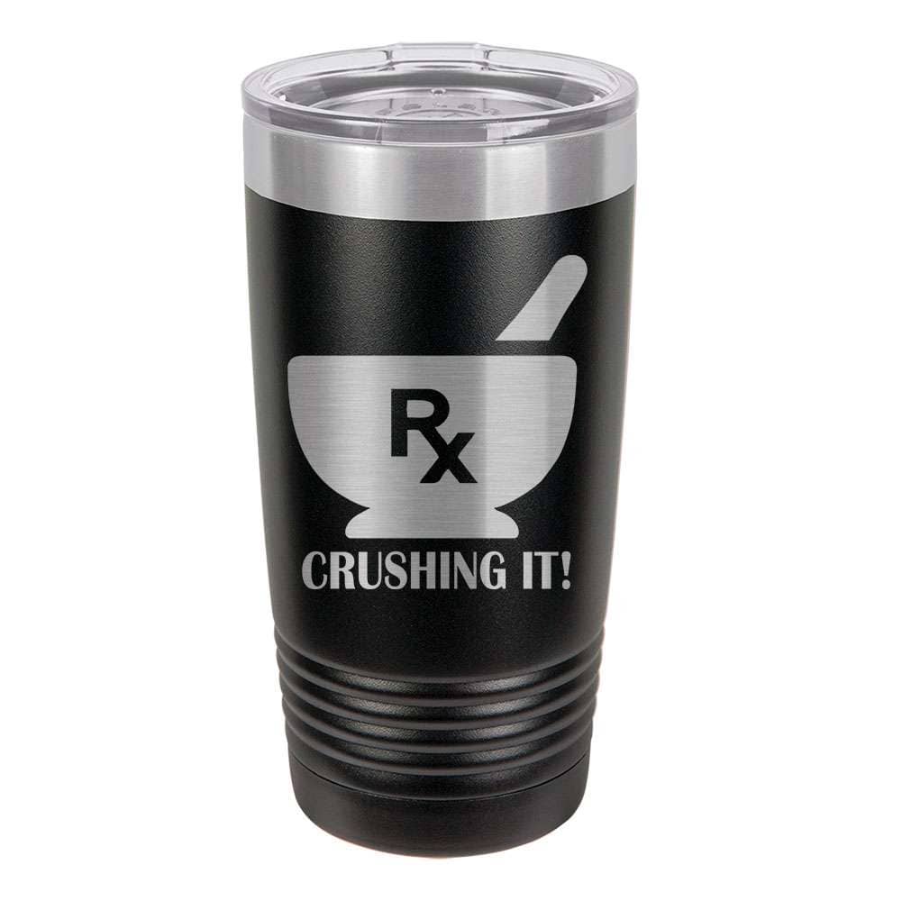 Mortar and Pestle – Engraved Personalized Pharmacist Tumbler With