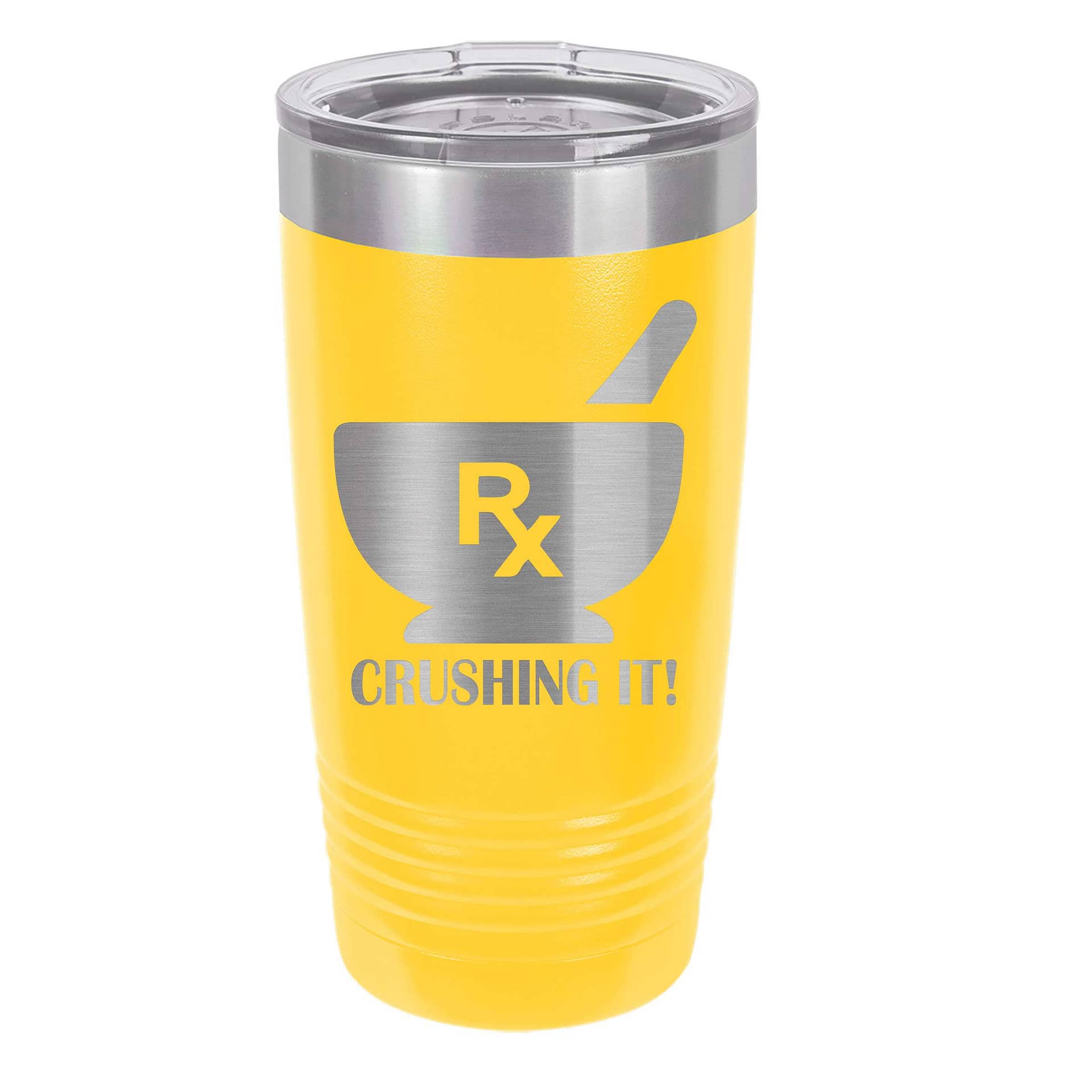 Mortar and Pestle – Engraved Personalized Pharmacist Tumbler With